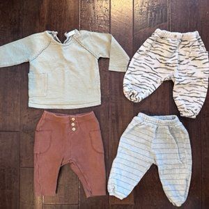 Lot of Zara Baby - 3x Pants + 1x Top - Mix & Match - 9-12 Months